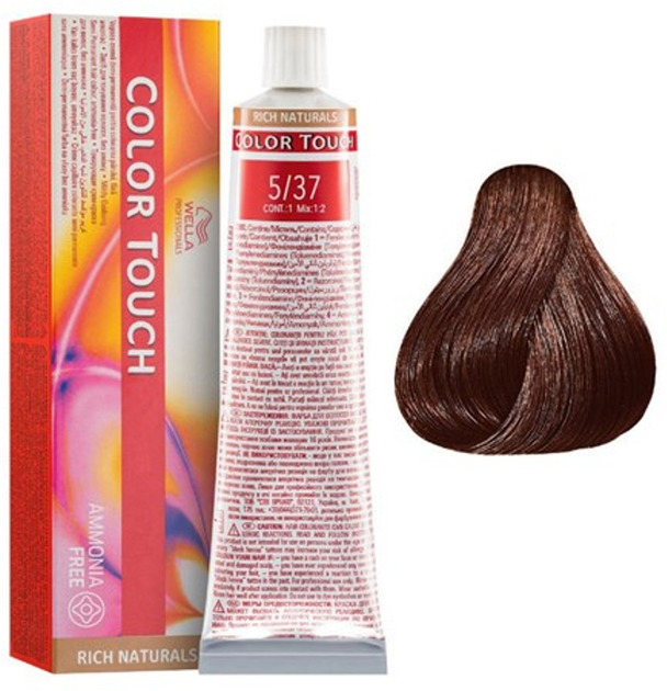 Farba do włosów Wella Professionals Color Touch Rich Naturals 5/37 60 ml (4015600035976) - obraz 1