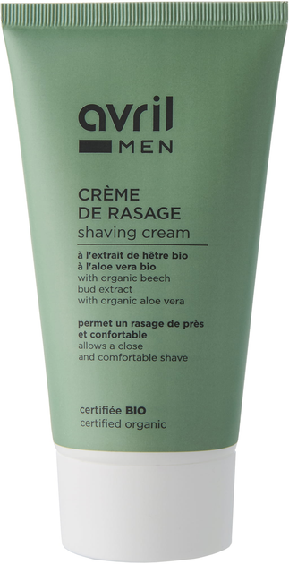Organiczny krem do golenia Avril Shaving Cream Men Certified Organic 150 ml (3662217006830) - obraz 1