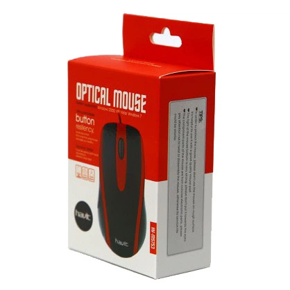 Миша HAVIT HV-MS753 Black/Red (23939) - изображение 3