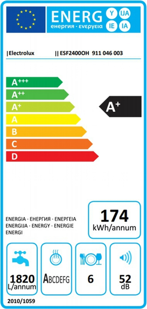 Посудомийна машина ELECTROLUX ESF2400OH - зображення 6