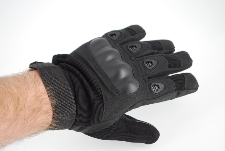 Тактичні рукавички з пальцями 9004_XL_Black - зображення 1