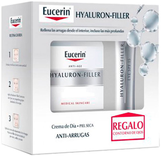 Krem do twarzy Eucerin Hyaluron Filler Day Cream Dry Skin Set 2 Pieces 50 ml (4005800247859) - obraz 1