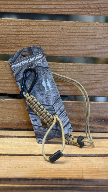 Ремінець із паракорду з карабіном Mil-Tec Койот PARACORD LANYARD COYOTE (15931505) - зображення 2