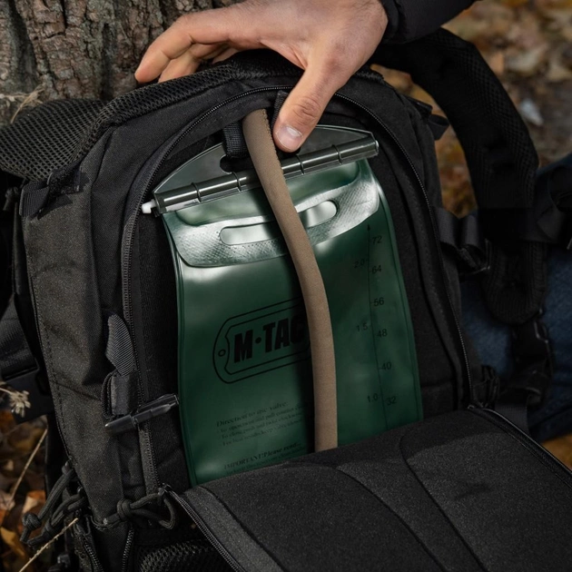 Тактичний рюкзак M-Tac Intruder Pack Black з відсіком для гідратора, ноутбука та планшета - зображення 2