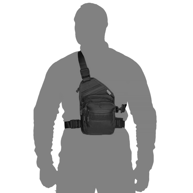 Тактична сумка Gunner Sling Black Camotec розмір 32 х 19 х 10 - зображення 2