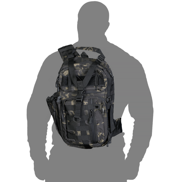 Тактичний рюкзак TCB Multicam Black Camotec об`єм 20 л. - изображение 2