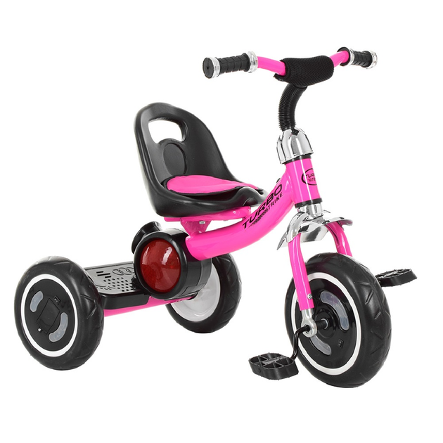 Детский трехколесный велосипед с подсветкой колёс и музыкой Turbo Trike ...