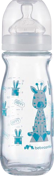 Бутылочка для кормления Bebe Confort Emo T1 FF стеклянная 270 мл (3102201950) - Фото 1 Бутылочка для кормления Bebe Confort Emo T1 FF стеклянная 270 мл (3102201950) - изображение 1