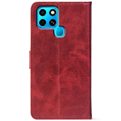 Чохол-книжка Crazy Horse Clasic для Infinix Smart 6 Red Wine (Front) (49155) - зображення 3