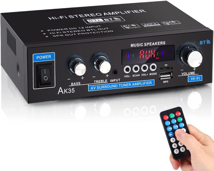 Мини-цифровой усилитель BTL AK35 Bluetooth 5.0 динамик AMP, объемный ...