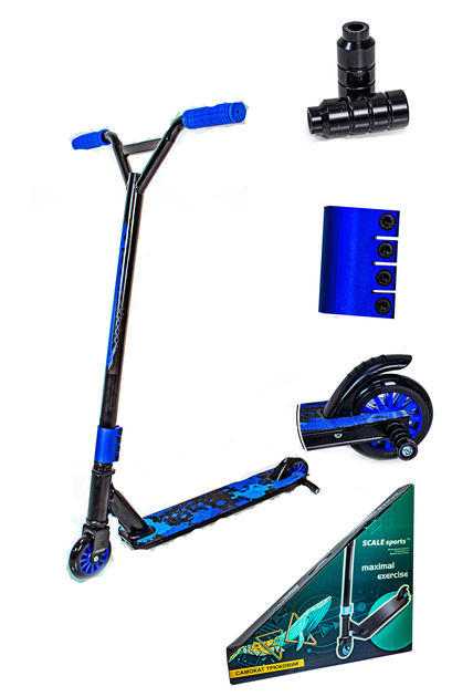 Трюковый самокат 48,5х10х85 см Scale Sports (2000002315018) - изображение 2
