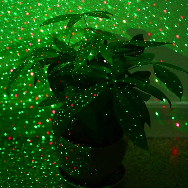 Новорічний лазерний проектор руху червоно-зелених точок LASER LIGHT SHOW для світлових ефектів на вулиці і в приміщенні - зображення 10