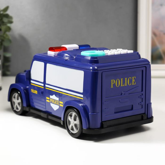 Дитяча скарбничка сейф Smart Kids Money Box з кодовим замком та відбитком пальця зі звуком Синій - Фото 6 Дитяча скарбничка сейф Smart Kids Money Box з кодовим замком та відбитком пальця зі звуком Синій - зображення 6