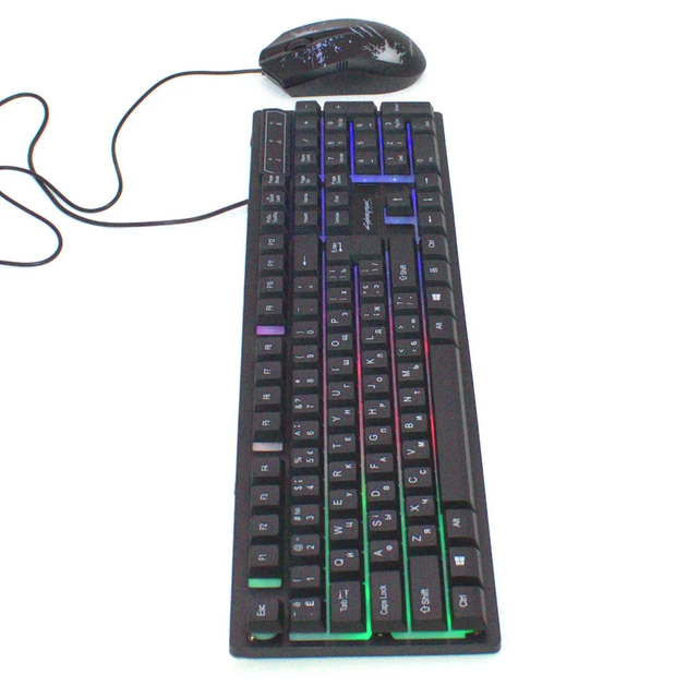 Комплект геймерский 4в1 "Киберпанк" игровая клавиатура и мышь Jedel CYBERPUNK 2077 9CP с RGB подсветкой + наушники, коврик для мыши - изображение 10