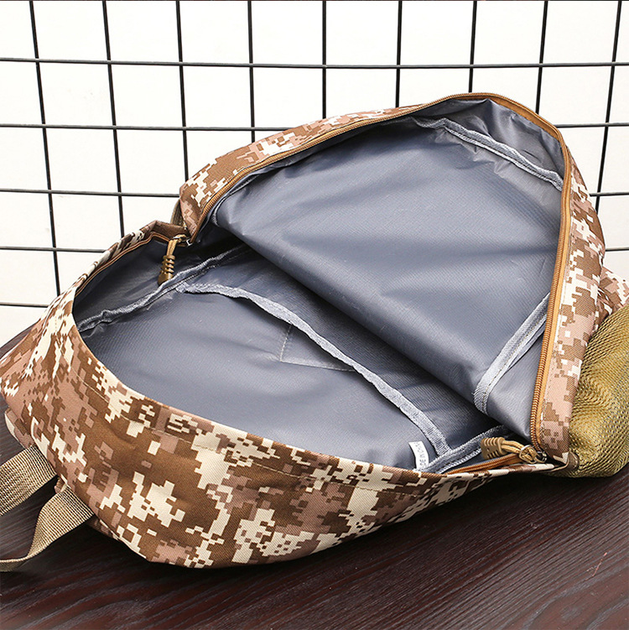 Рюкзак тактический Armory PUBG-battlegrounds армейский походный 30л, универсальный мужской для ЗСУ Brown Pixel - изображение 2