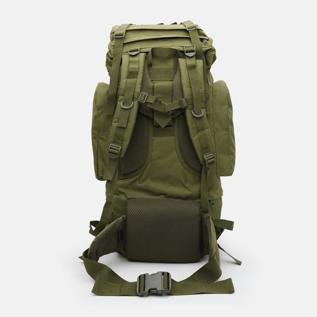 Рюкзак тактический большой военный туристический 75 л 800D зеленый олива - изображение 2