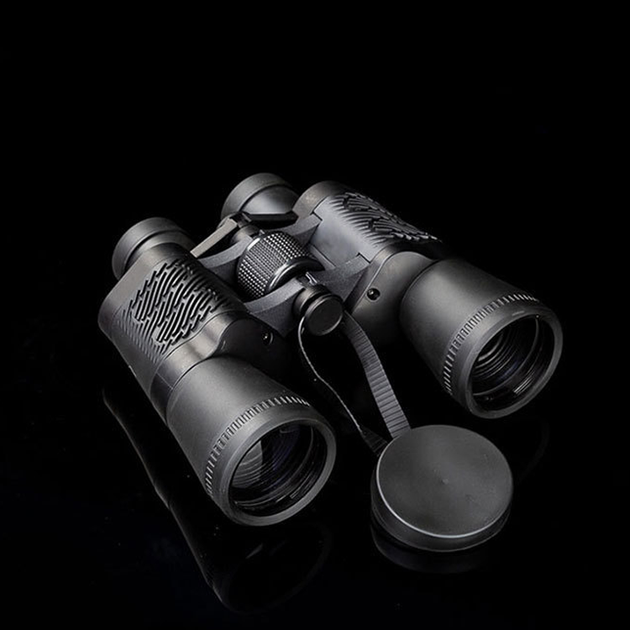 Мощный бинокль для наблюдения Sport Optics 50x50-10 кратное увеличение 119m/1000m водонепроницаемый, прорезиненный Черный - изображение 3