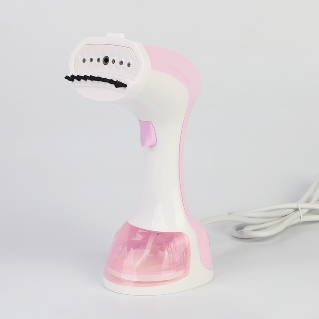 Відпарювач ручний для одягу UKC Garment Steamer SI-6025P пароочисник для речей та штор 1100 Вт Рожевий - зображення 3