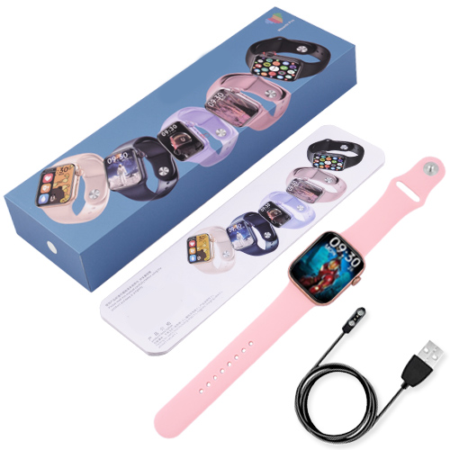 Смарт часы Smart Watch M16 mini 38mm Aluminium голосовой вызов, фитнес функции, здоровье Pink - изображение 4