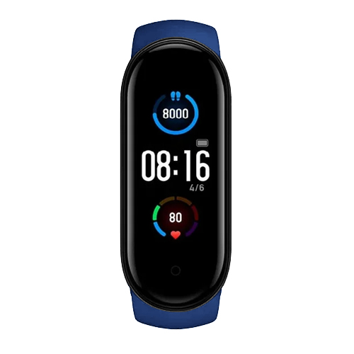 Фитнес браслет Smart Fit M5-Band спортивные часы с пульсометром, тонометром, шагомером, магнитной зарядкой и защитой от влаги IP67 - Blue - изображение 4