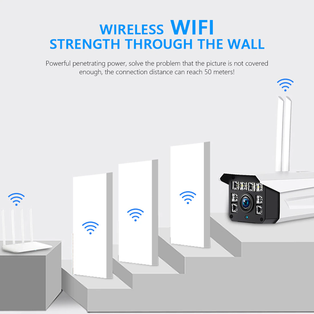 Уличная Wi-Fi IP камера видеонаблюдения цветная на 4 антенны Crystal Eye CY926 2 Мп ночная съёмка с микрофоном и датчиком движения - изображение 13