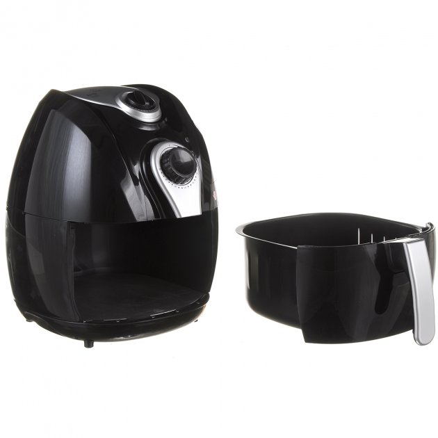 Аерофритюрниця з функцією аерогрилю для приготування без олії Air Fryer MS3220AF з антипригарним покриттям 4.5L 1300W Black - зображення 4