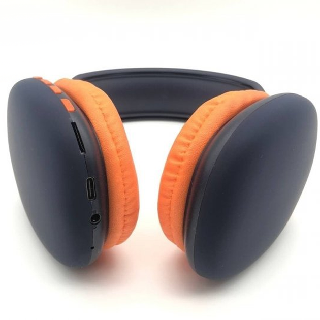 Повнорозмірні бездротові навушники Sound One P9-PRO Bluetooth гарнітура з MP3 плеєром, FM радіо, AUX, вбудований мікрофон, microSD Blue-Orange - Фото 7 Повнорозмірні бездротові навушники Sound One P9-PRO Bluetooth гарнітура з MP3 плеєром, FM радіо, AUX, вбудований мікрофон, microSD Blue-Orange - зображення 7