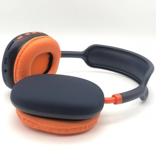 Повнорозмірні бездротові навушники Sound One P9-PRO Bluetooth гарнітура з MP3 плеєром, FM радіо, AUX, вбудований мікрофон, microSD Blue-Orange - Фото 9 Повнорозмірні бездротові навушники Sound One P9-PRO Bluetooth гарнітура з MP3 плеєром, FM радіо, AUX, вбудований мікрофон, microSD Blue-Orange - зображення 9