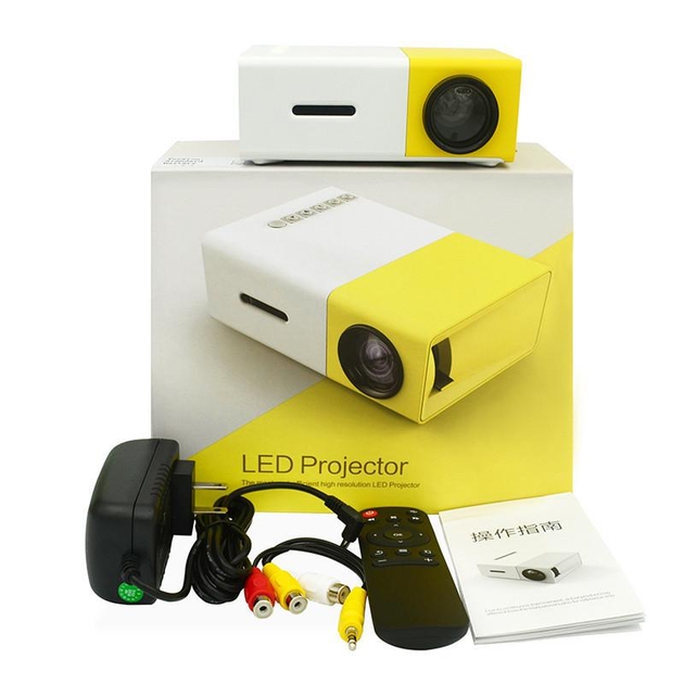 Мини проектор LED Projector UNIC YG-300SM портативный мультимедийный домашний кинотеатр, аккумуляторный White/Yellow+Штатив 3120А - Фото 13 Мини проектор LED Projector UNIC YG-300SM портативный мультимедийный домашний кинотеатр, аккумуляторный White/Yellow+Штатив 3120А - изображение 13
