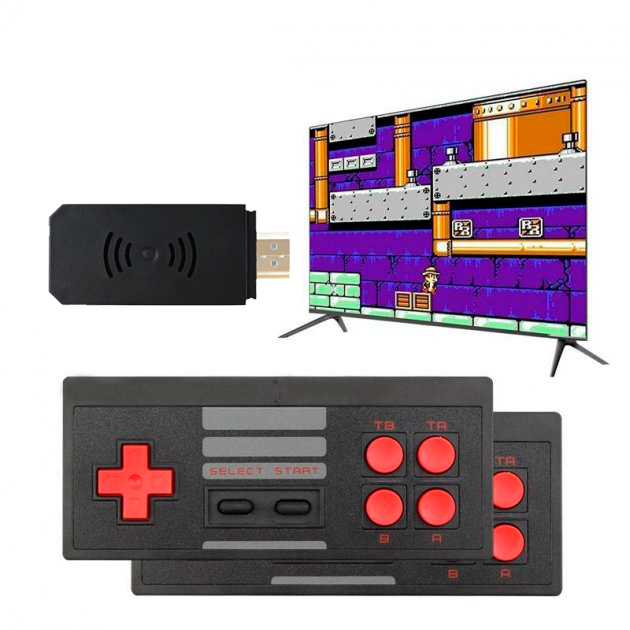 Игровая приставка на 600 игр с двумя беспроводными джойстиками Nes GAME 600D-HDMI 4K для телевизора 8Bit - Фото 2 Игровая приставка на 600 игр с двумя беспроводными джойстиками Nes GAME 600D-HDMI 4K для телевизора 8Bit - изображение 2