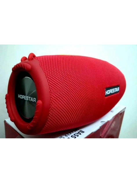 Бездротова колонка Bluetooth Hopestar H51-H з функцією Powerbank, USB, MicroSD, вологозахист IPX6, TWS 1+1, Red - зображення 4