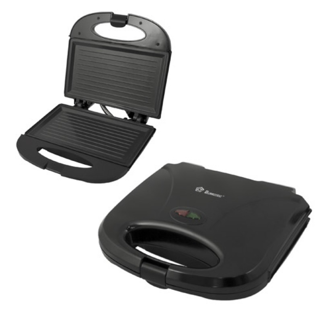 Бутербродница электрогриль прижимной Domotec 7709MS электрический гриль барбекю для овощей, мяса, бутербродов 1000Вт 21х12.5см Черный - изображение 7