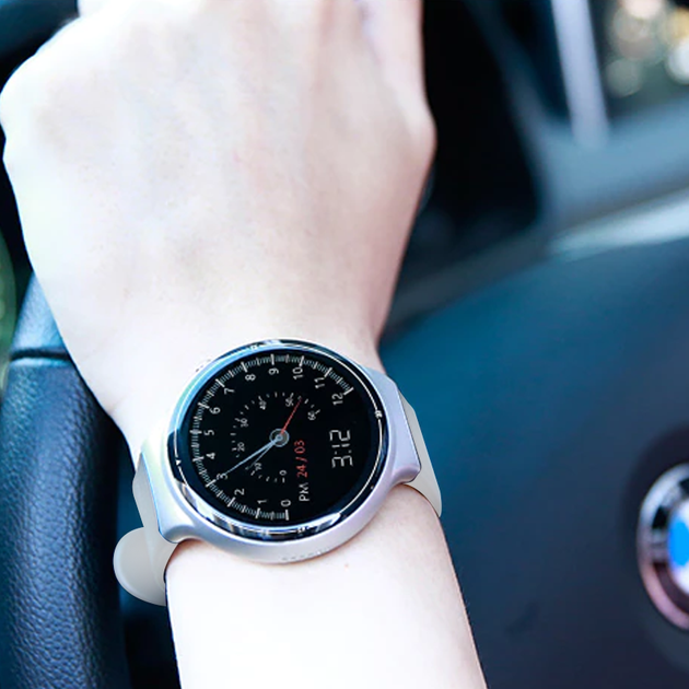 Розумний смарт годинник із сим картою Smart Watch i4-F15 Android 5.1 WiFi, GPS c функціями фітнес трекера, відповідь на дзвінок, 1GB/16Gb, екран 1.39" AMOLED White - зображення 3
