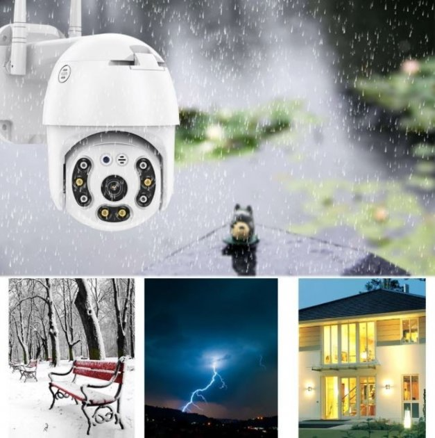 Уличная IP 4G SIM камера видеонаблюдения под СИМ карту поворотная Rangecam 4GN3 WIFI 360° 2.0mp датчик движения, запись, Android & Iphone приложение IP66 - изображение 6