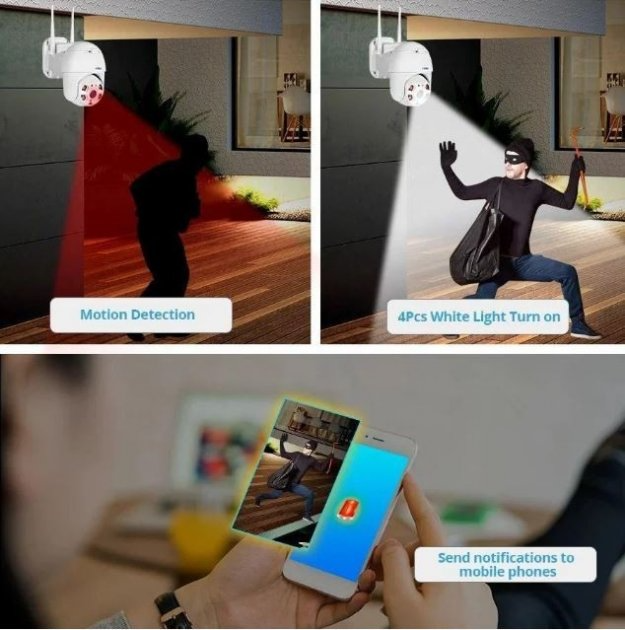 Уличная IP 4G SIM камера видеонаблюдения под СИМ карту поворотная Rangecam 4GN3 WIFI 360° 2.0mp датчик движения, запись, Android & Iphone приложение IP66 - изображение 7