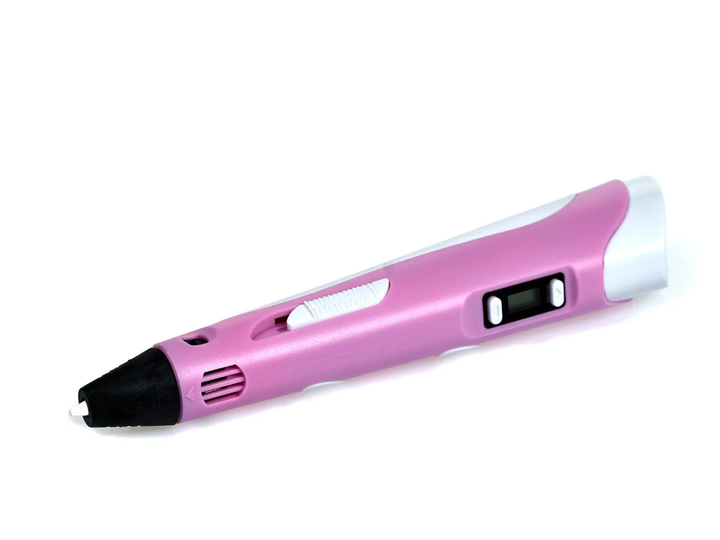 3D ручка c LCD дисплеем AToys 3DPen Pink+набор для творчества + Эко пластик 109 метров - изображение 12