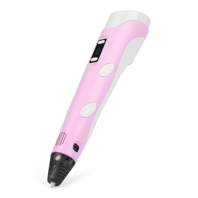 3D ручка c LCD дисплеем AToys 3DPen Pink+набор для творчества + Эко пластик 109 метров - изображение 13