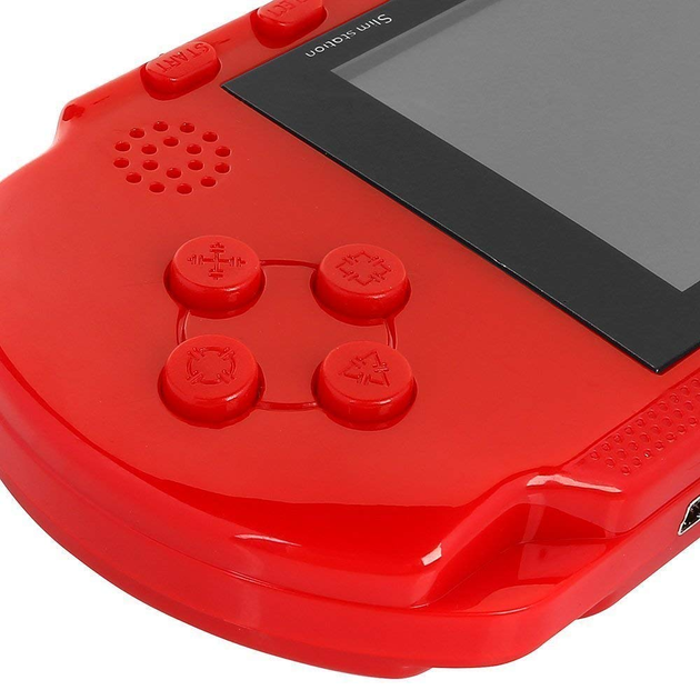 Портативная игровая ретро приставка с LCD экраном 2.7" UTM PXP3 16bit с подключением к ТВ + картридж с играми Красная - изображение 3