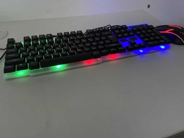 Комплект игровой клавиатура русская и мышь проводные Game Suit 288KT с RGB подсветкой для геймеров - изображение 10