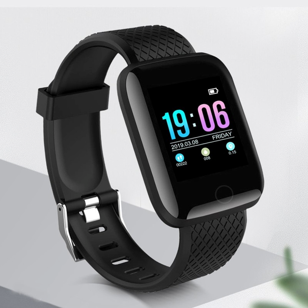 Фитнес-трекер браслет BFit 1160Plus спортивный с фитнес функциями, пульсометром, тонометром, шагомером Черный - Фото 11 Фитнес-трекер браслет BFit 1160Plus спортивный с фитнес функциями, пульсометром, тонометром, шагомером Черный - изображение 11