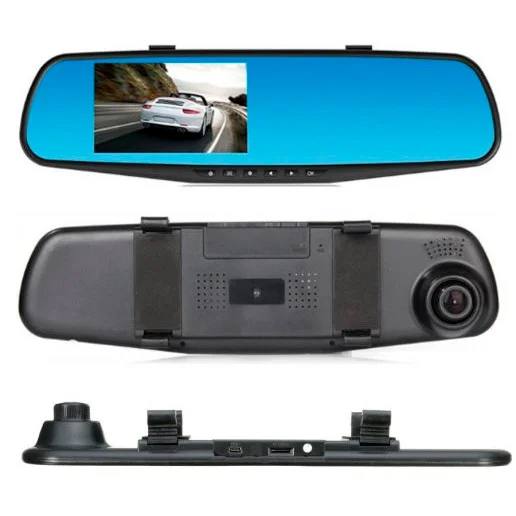 Автомобильный видеорегистратор зеркало BaсkView DVR L711 Full HD с фронтальной и камерой заднего вида + Карта памяти 32Гб - изображение 5