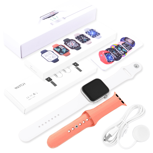 Смарт часы Smart Watch S6 Z32 PRO-44mm с двумя браслетами, голосовой вызов, фитнес трекер, измерение температуры тела White - изображение 7
