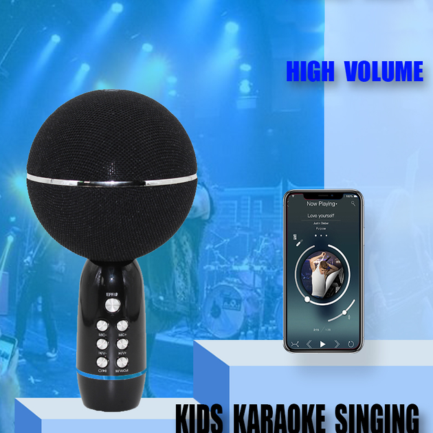 Бездротовий караоке мікрофон Bluetooth Xo Hi-Fi Yaso 08YS MP3-плеєр, звукові ефекти, запис вокалу Чорний - зображення 6