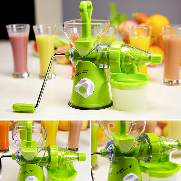 Ручная соковыжималка с вакуумным креплением мультифункциональная Juice Squeezer JS0569 для фруктов и овощей - изображение 13