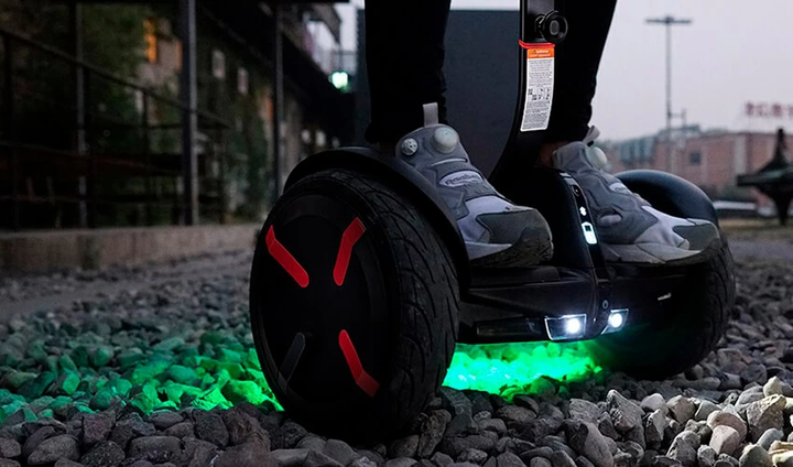 Сигвей Mirobot mini Pro с Bluetooth колонкой, большими колёсами 10.5'' и зарядом до 30км хода Черный - изображение 9