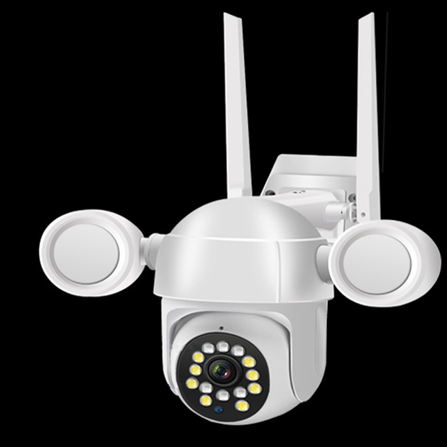 Уличная IP Wi-Fi камера видеонаблюдения Visio 580-360° поворотная с удаленным доступом, ночная съемка, влагозащита Белый - изображение 10