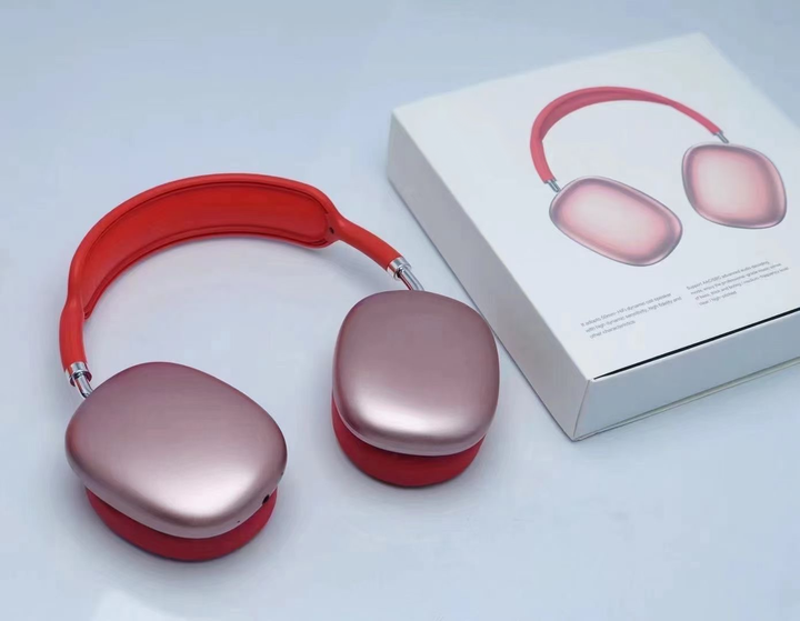 Полноразмерные беспроводные Bluetooth наушники-гарнитура с аккумулятором Macaron MP90 с MP3 плеером/AUX/microSD Красные - изображение 6