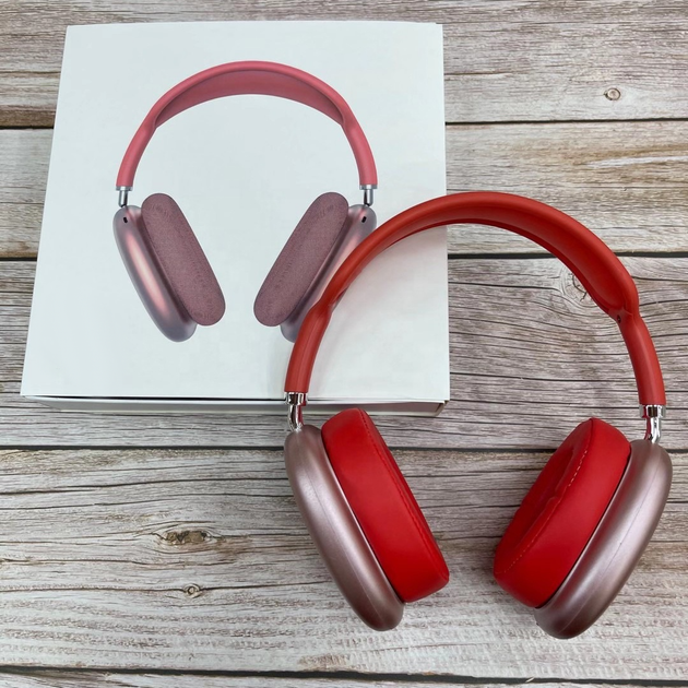 Полноразмерные беспроводные Bluetooth наушники-гарнитура с аккумулятором Macaron MP90 с MP3 плеером/AUX/microSD Красные - изображение 7