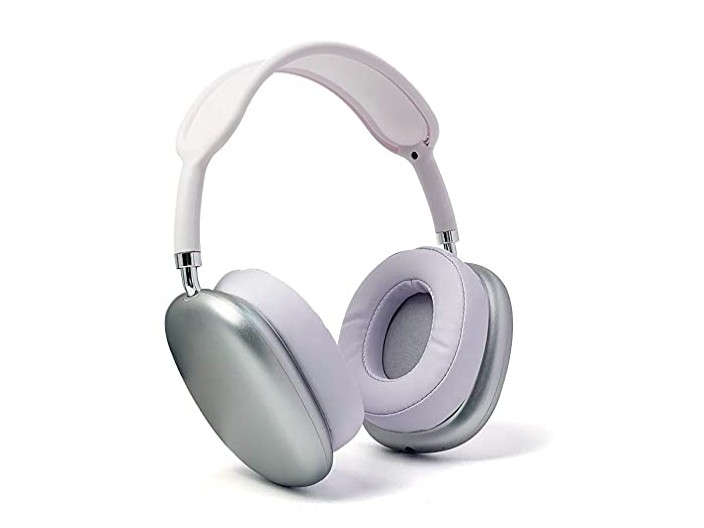 Полноразмерные беспроводные Bluetooth наушники-гарнитура с аккумулятором Macaron MP90 с MP3 плеером/AUX/microSD Серебро - изображение 2