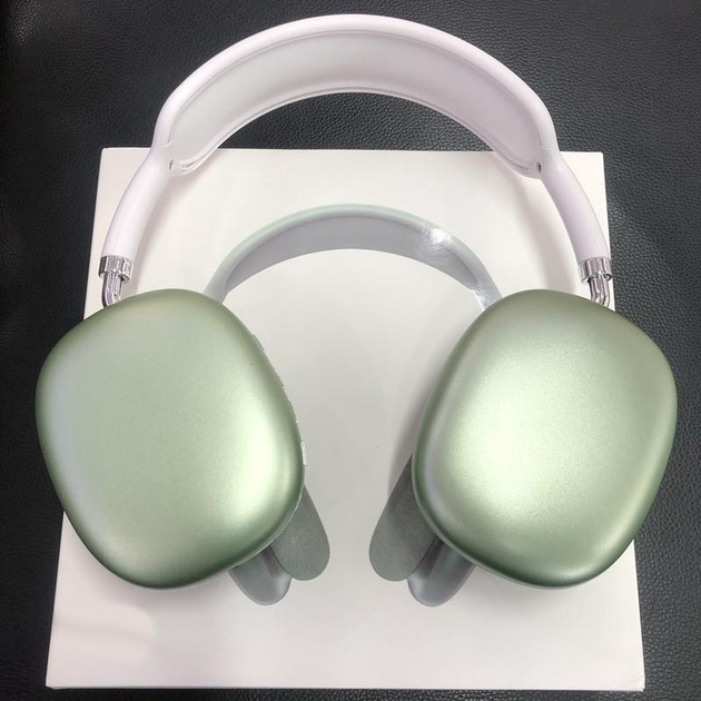 Повнорозмірні бездротові Bluetooth навушники-гарнітура з акумулятором Macaron MP90 з MP3 плеєром/AUX/microSD Зелені - зображення 2